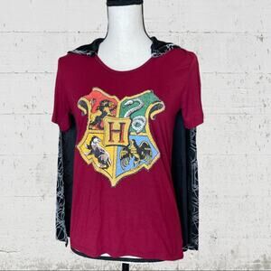 Harry Potter Shirt With Attached Cloak Size Small